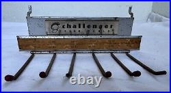 (2) Vintage Challenger Fine Tools Store Wrench Display Tool Rack