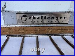 (2) Vintage Challenger Fine Tools Store Wrench Display Tool Rack