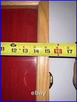 2 Vintage MAC Tools Hardware Store Wall Mount Or Counter Wooden Display Case