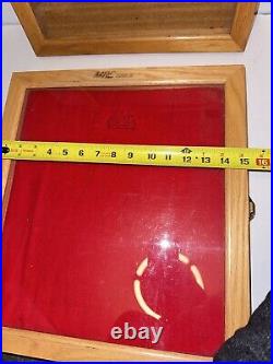 2 Vintage MAC Tools Hardware Store Wall Mount Or Counter Wooden Display Case