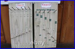 2 Vintage PROTO TOOLS Dealer Display Board Tools 12 X 24 WRENCHES
