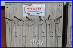 2 Vintage PROTO TOOLS Dealer Display Board Tools 12 X 24 WRENCHES