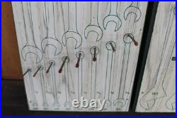 2 Vintage PROTO TOOLS Dealer Display Board Tools 12 X 24 WRENCHES