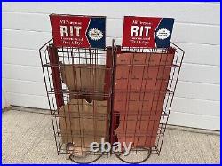(2) Vintage RIT Dye/Tint Rotating Metal Countertop Displays 31