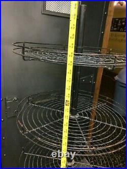 25 Round Wire Tall Stand Retail Store Floor Display Fixture Rack Metal Vintage
