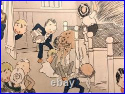 29 Tall Antique Vtg 1926 Columbia Records Store Counter Trifold Display Sign