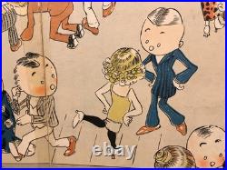 29 Tall Antique Vtg 1926 Columbia Records Store Counter Trifold Display Sign