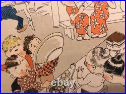 29 Tall Antique Vtg 1926 Columbia Records Store Counter Trifold Display Sign