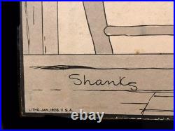 29 Tall Antique Vtg 1926 Columbia Records Store Counter Trifold Display Sign