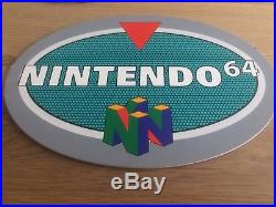 2x Nintendo 64 Vintage Retro Store Display Advertising Signs N64