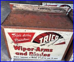 3 Vintage Trico Wiper Arm Blades Metal Store Display Collectible