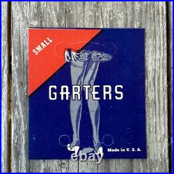 300 Vtg 1940s Sexy GARTER HOLDER STORE DISPLAY CARDS Unpunched WHOLESALE LOT