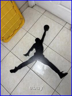 3D Air Jordan Jumpman silhouette is a vintage retail store display piece