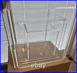 5 Piece Set Of Vintage Lucite Clear Acrylic U Cubes Riser Retail Store Display