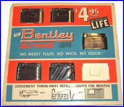 5 Vtg Unused Bentley Butane Cigarette Lighters In Store Counter Display! Austria