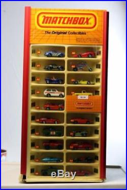 76 Matchbox Lesney Made In England Vintage Car Collection Lot with Store Display