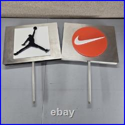 AIR JORDAN & NIKE Vintage Retail Display Store Sign Collector Metal