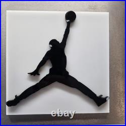 AIR JORDAN & NIKE Vintage Retail Display Store Sign Collector Metal