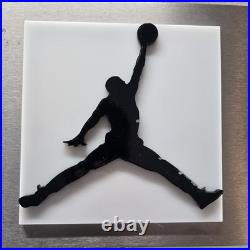 AIR JORDAN & NIKE Vintage Retail Display Store Sign Collector Metal