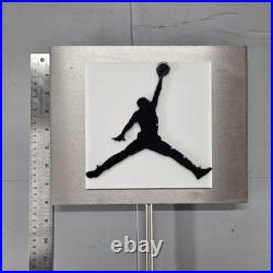 AIR JORDAN & NIKE Vintage Retail Display Store Sign Collector Metal