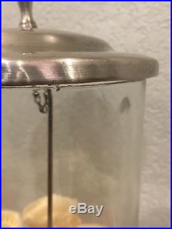 Antique Glass Ice Cream Cone Dispenser Holder Vintage Soda Fountain