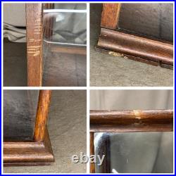 ANTIQUE STORE COUNTER WOOD + GLASS DISPLAY CASE SHELF APOTHECARY CABINET As Is