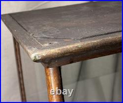 ANTIQUE STORE COUNTER WOOD + GLASS DISPLAY CASE SHELF APOTHECARY CABINET As Is