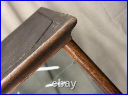 ANTIQUE STORE COUNTER WOOD + GLASS DISPLAY CASE SHELF APOTHECARY CABINET As Is