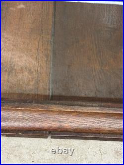 ANTIQUE STORE COUNTER WOOD + GLASS DISPLAY CASE SHELF APOTHECARY CABINET As Is