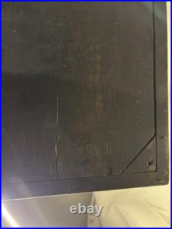 ANTIQUE STORE COUNTER WOOD + GLASS DISPLAY CASE SHELF APOTHECARY CABINET As Is