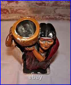 ANTIQUE VINTAGE AMERICAN INCENSE INDIAN CHALKWARE STORE DISPALY by LOUIS LUCAS