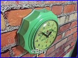 Antique-vtg Telechron-ge John Deere Dealer-old Hardware Store Display Wall Clock