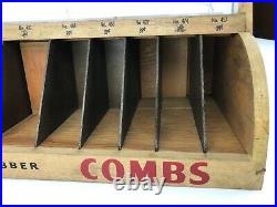 Ace Hard Rubber Combs Vintage Advertising Barber Shop General Store Display