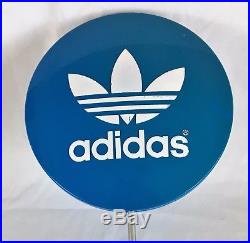 Adidas Blue Lollipop Button Store Counter Display Advertising Vintage Sign 19