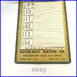 Allen-hay Motor Co. Hood River, Or 1959 Promo Callendar New Unused Vintage Sign