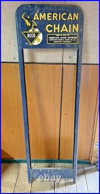 American Chain & Cable Co Acco Display Stand 55 Vintage