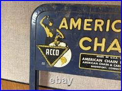 American Chain & Cable Co Acco Display Stand 55 Vintage