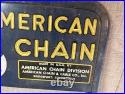 American Chain & Cable Co Acco Display Stand 55 Vintage