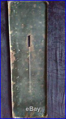 Ancienne plaque émaillée thermomètre HUILE RENAULT, lof, vintage, garage, auto, moto