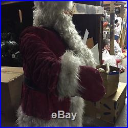Animated Giant Commercial 80 Store Display Santa Claus Vintage Creegan Co