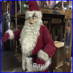 Animated Giant Commercial 80 Store Display Santa Claus Vintage Creegan Co