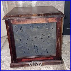Antique 1800's Cabinet Display Case General Store Apothecary Burr Walnut Wood