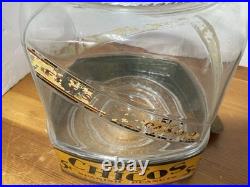 Antique CURTISS CHICOS SPANISH PEANUTS GLASS JAR 5 Cent Country Store Display