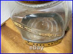 Antique CURTISS CHICOS SPANISH PEANUTS GLASS JAR 5 Cent Country Store Display
