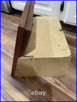 Antique Case XX Cutlery Knife Wood Advertising Counter Store Display Cabinet