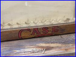 Antique Case XX Cutlery Knife Wood Advertising Counter Store Display Cabinet
