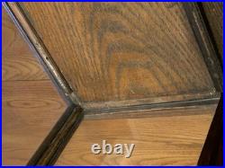 Antique Country Store Countertop Wood Slant Glass Display Case Apothecary As Is
