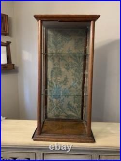 Antique Country Store Countertop Wood Slant Glass Display Case Apothecary As Is