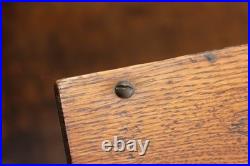 Antique Country Store Display Case Showcase Eagle Oak Glass Countertop Vtg