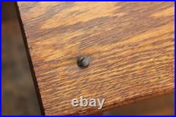 Antique Country Store Display Case Showcase Eagle Oak Glass Countertop Vtg